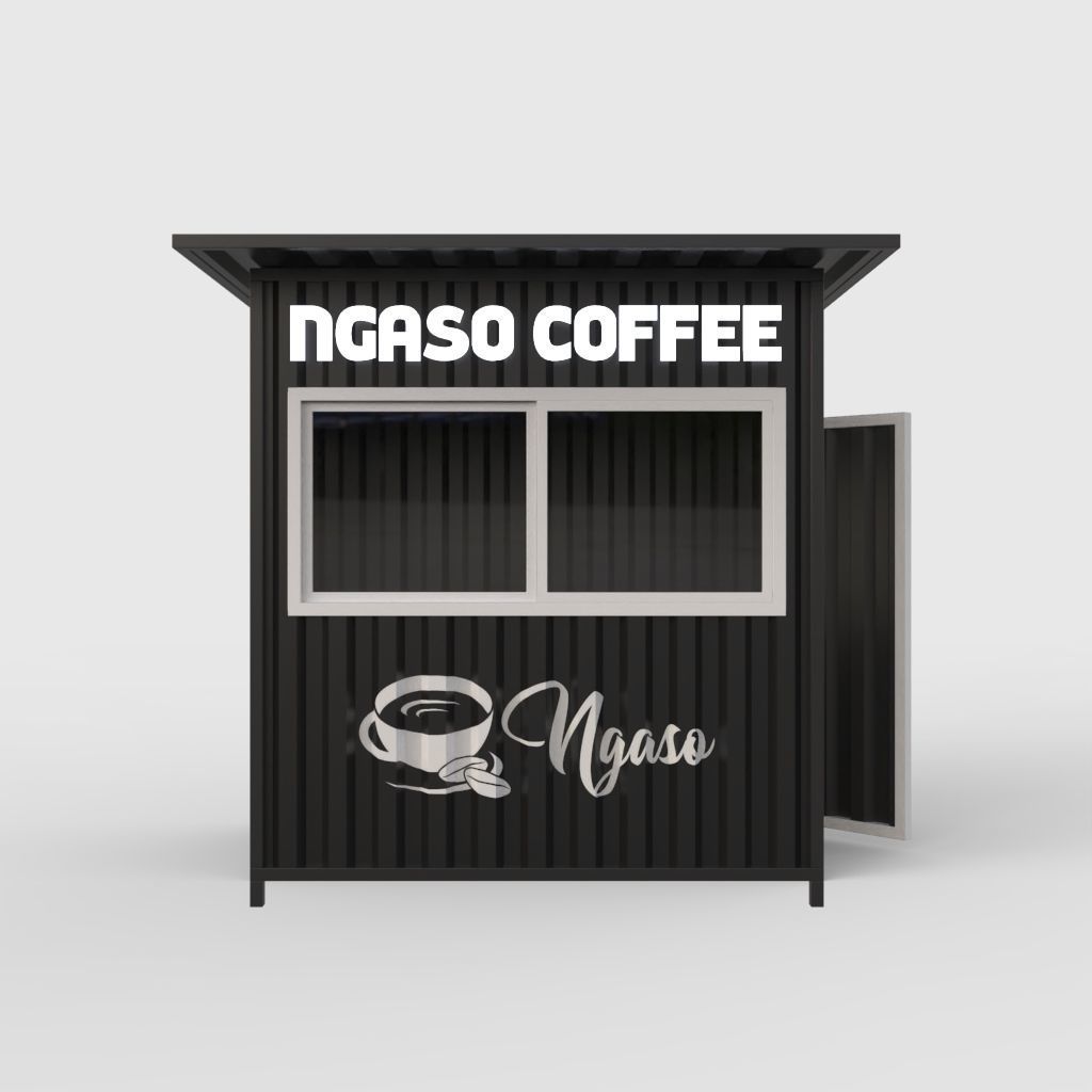 Booth Semi Container 3D model_1