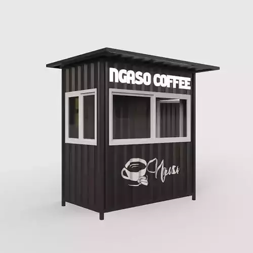 Booth Semi Container 3D model