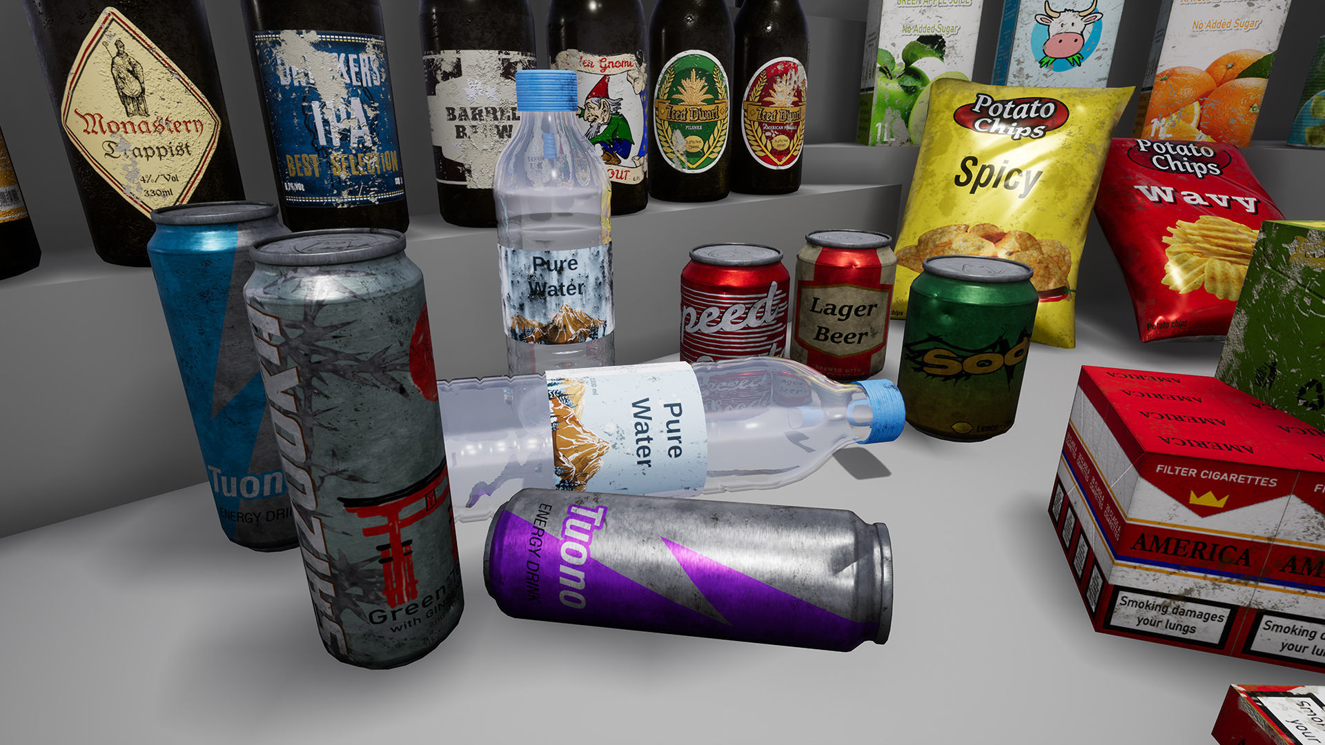 UE4 - Supermarket Product - Food and Drinks Low-poly 3D model_8