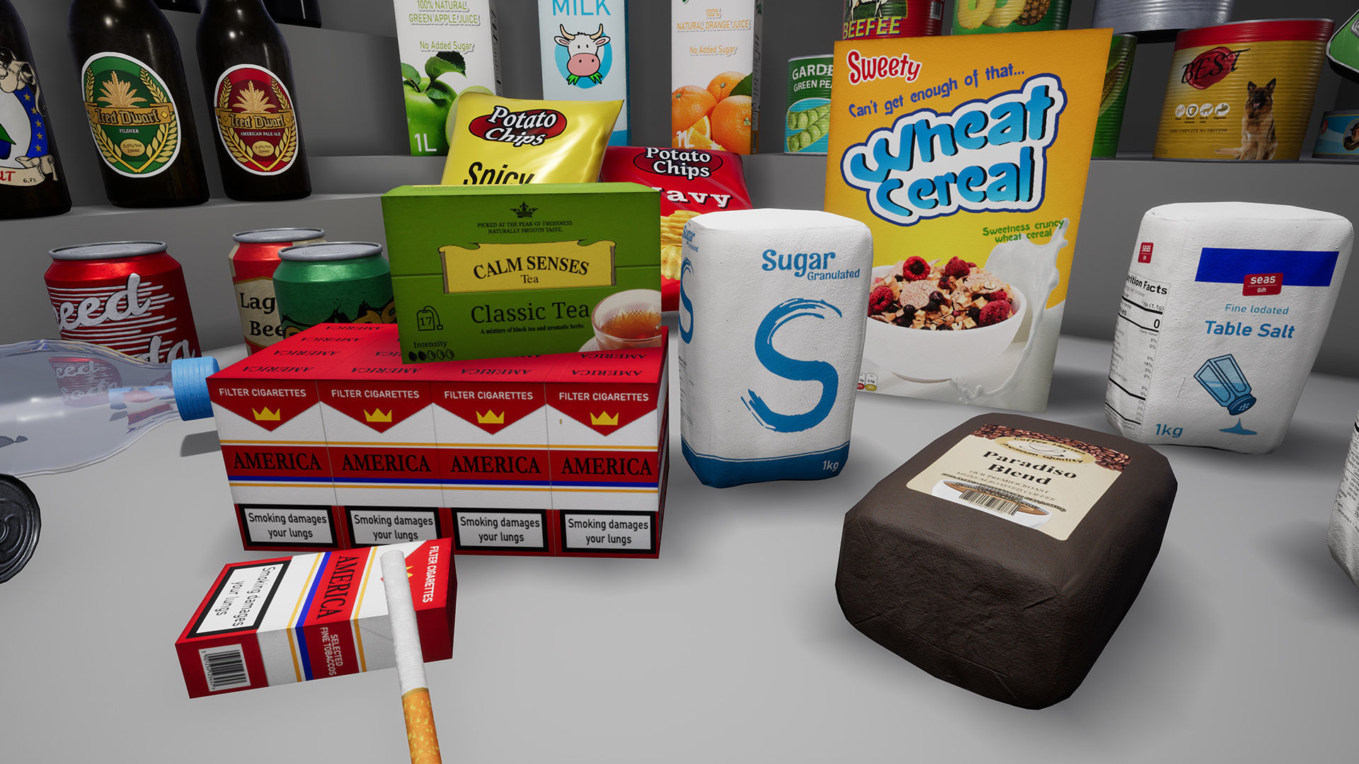 UE4 - Supermarket Product - Food and Drinks Low-poly 3D model_13
