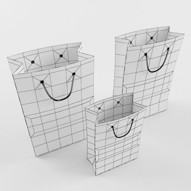 Paper Bags 3D model_4