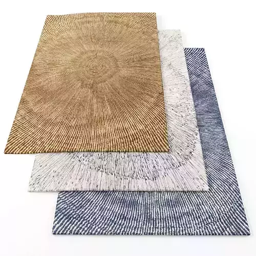 Rugs-794 sunburst rugs Low-poly 3D model