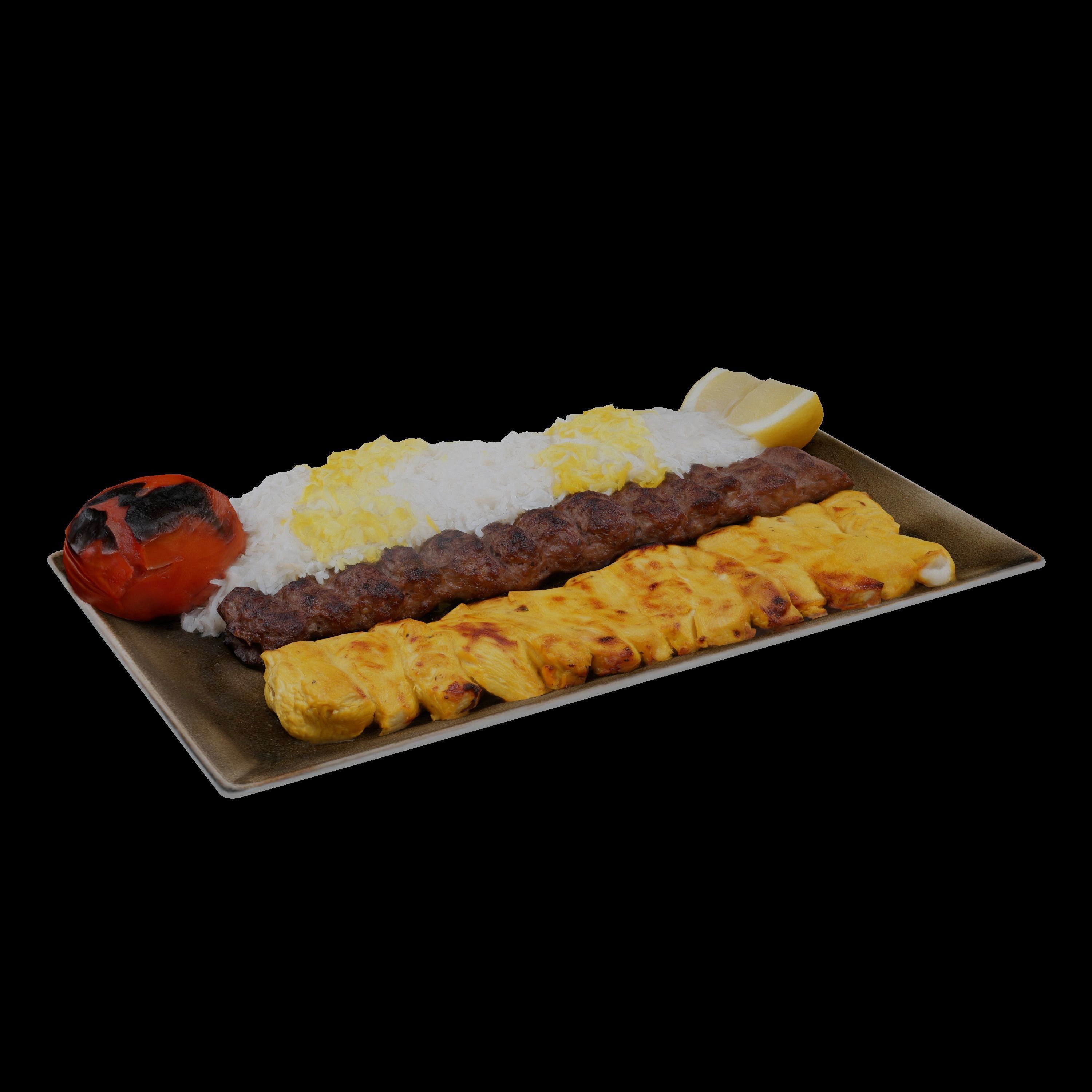 Kabab Barg Recipe Low-poly 3D model_7