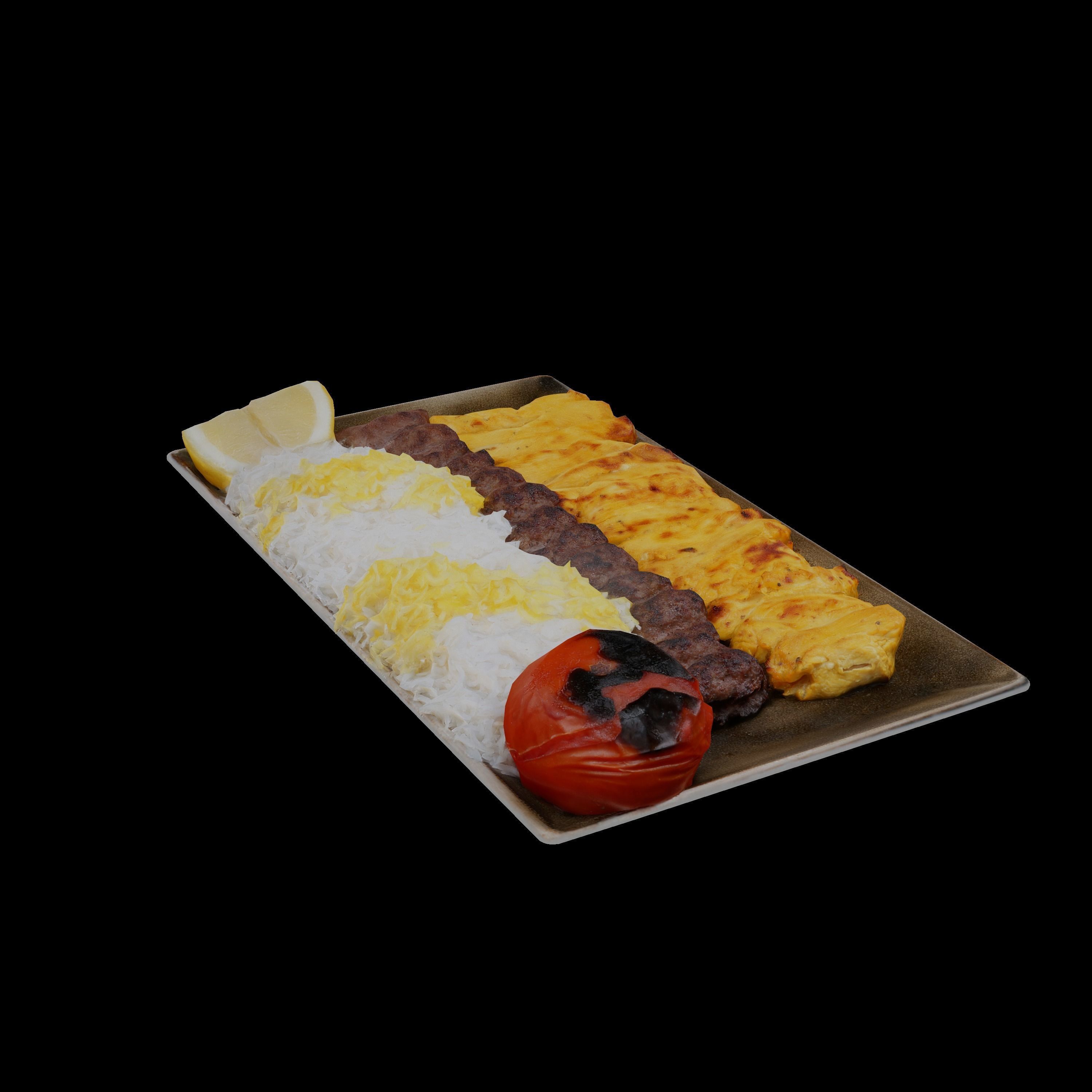 Kabab Barg Recipe Low-poly 3D model_10