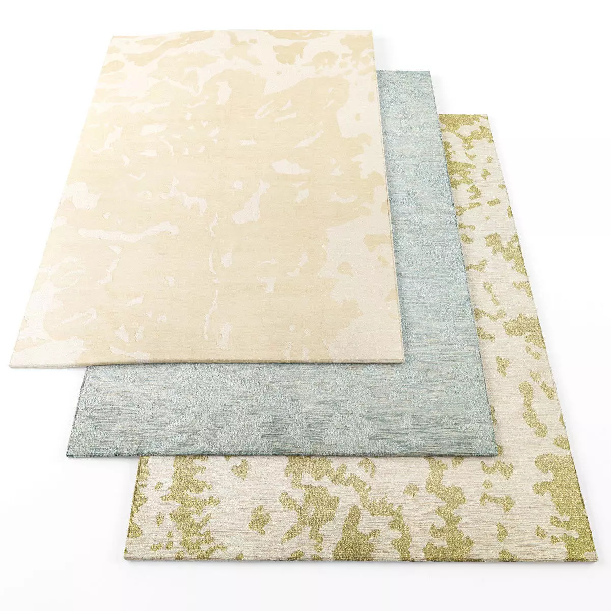 Rugs-803 three rugs Low-poly 3D model_0