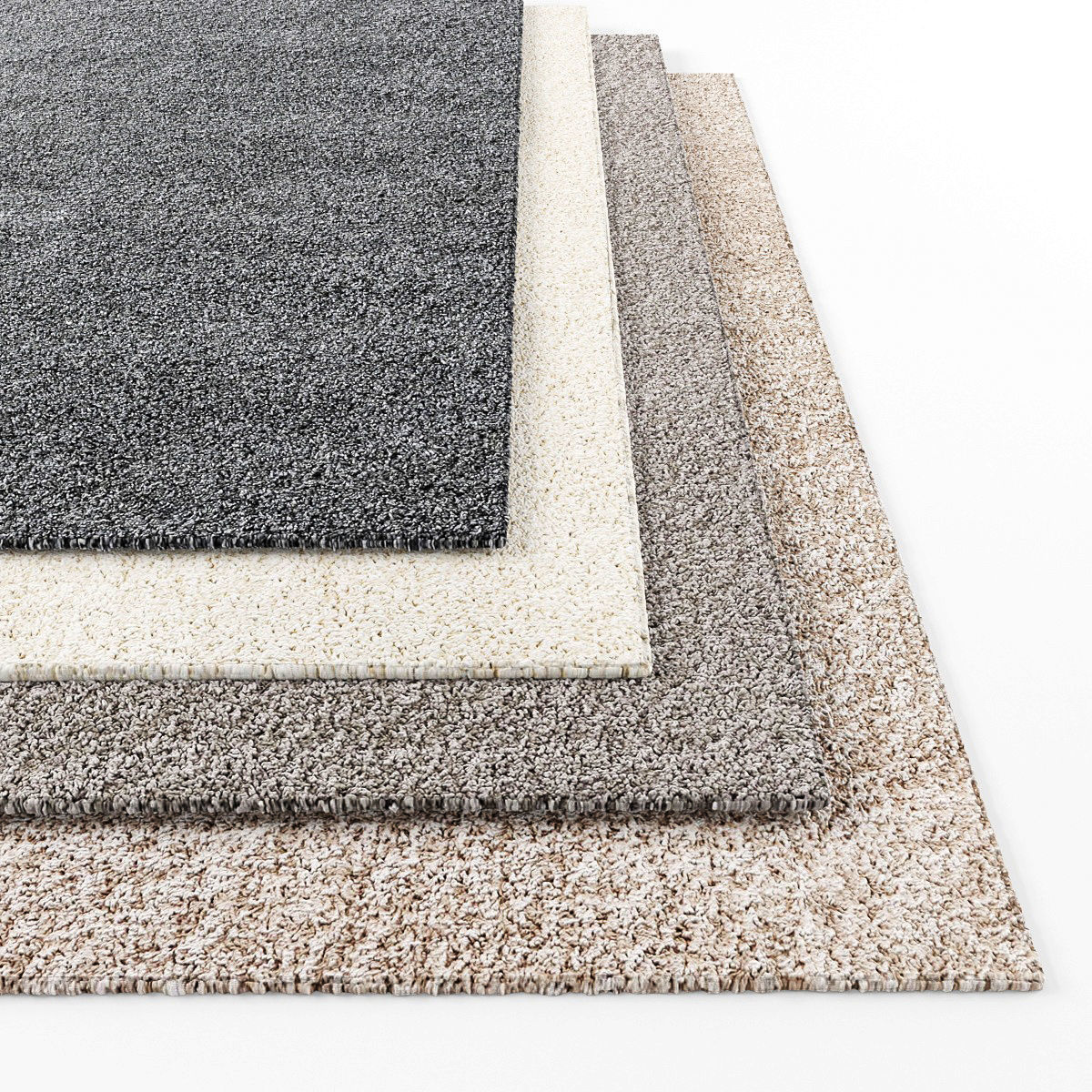 Rugs-806 set of rugs Low-poly 3D model_1