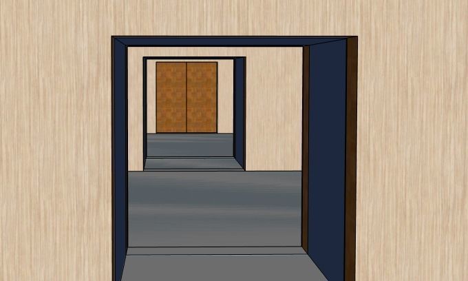 Tunnel 3 building with roof 3D model_4