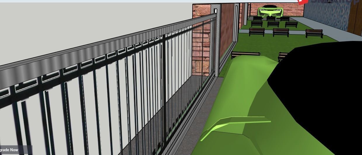 Tunnel 3 building with roof 3D model_8