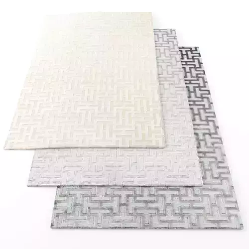 Rugs-811 three rugs with geometric patterns