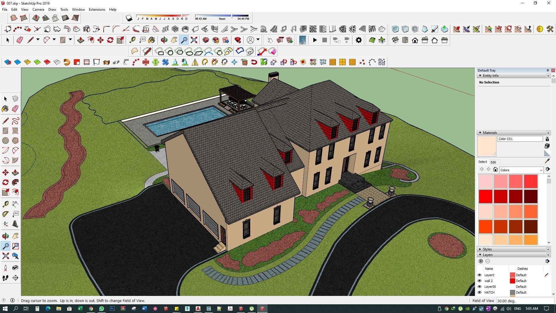 3d model residence landscape and design sketchup with lumion  3D model_16