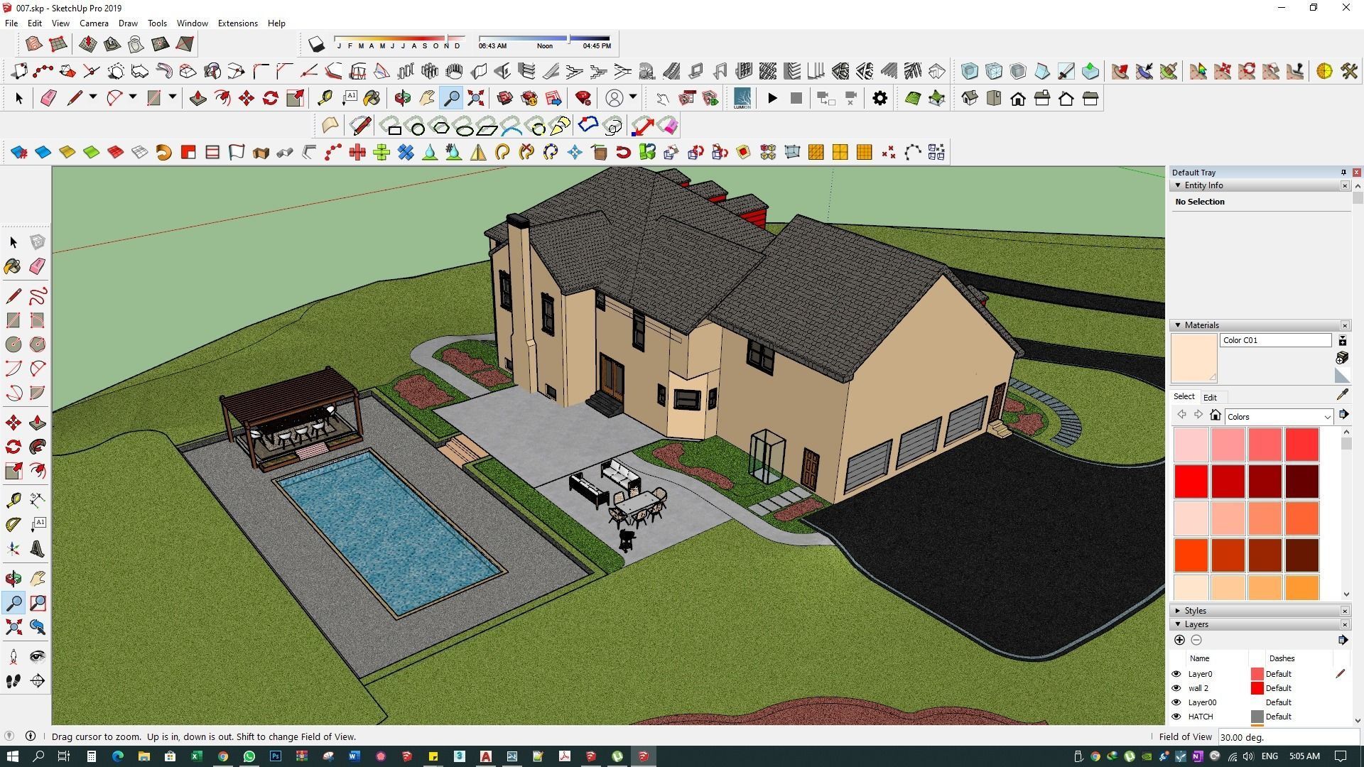 3d model residence landscape and design sketchup with lumion  3D model_14