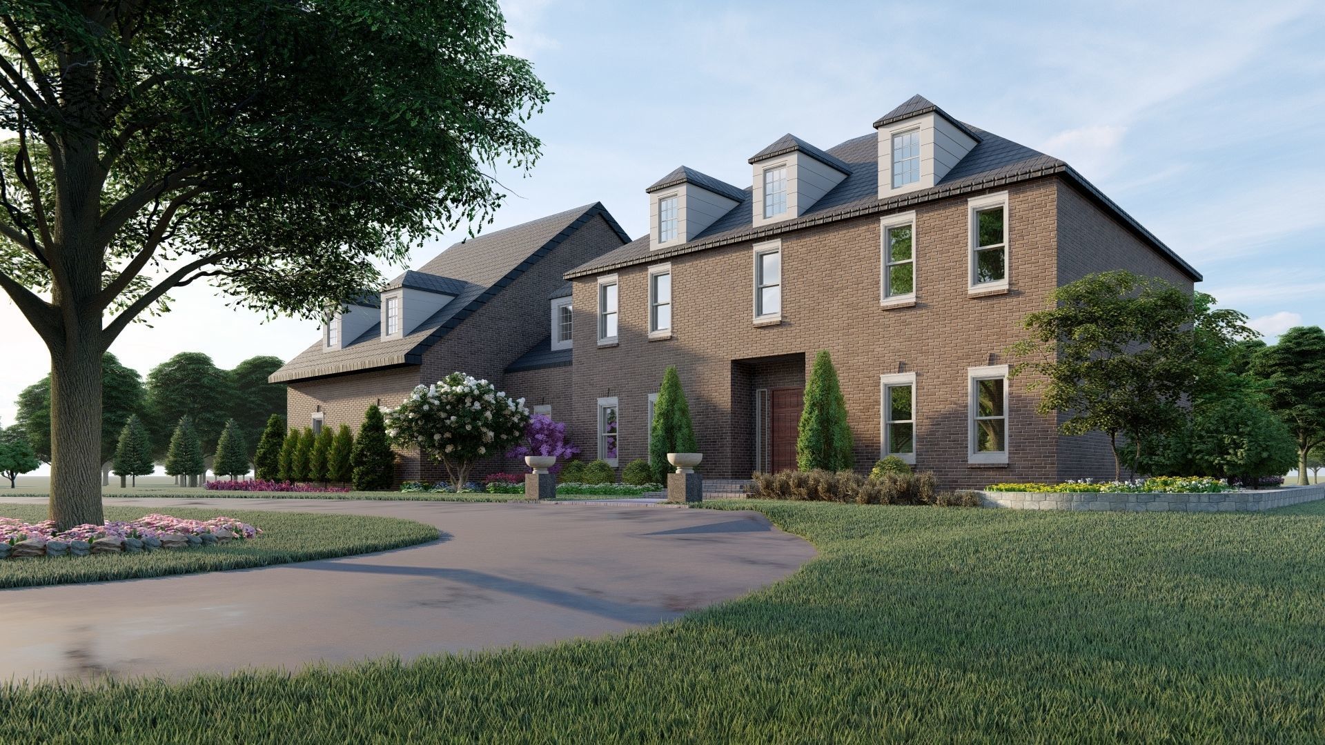 3d model residence landscape and design sketchup with lumion  3D model_6