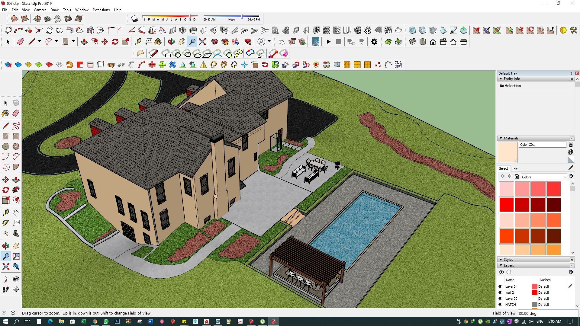 3d model residence landscape and design sketchup with lumion  3D model_17