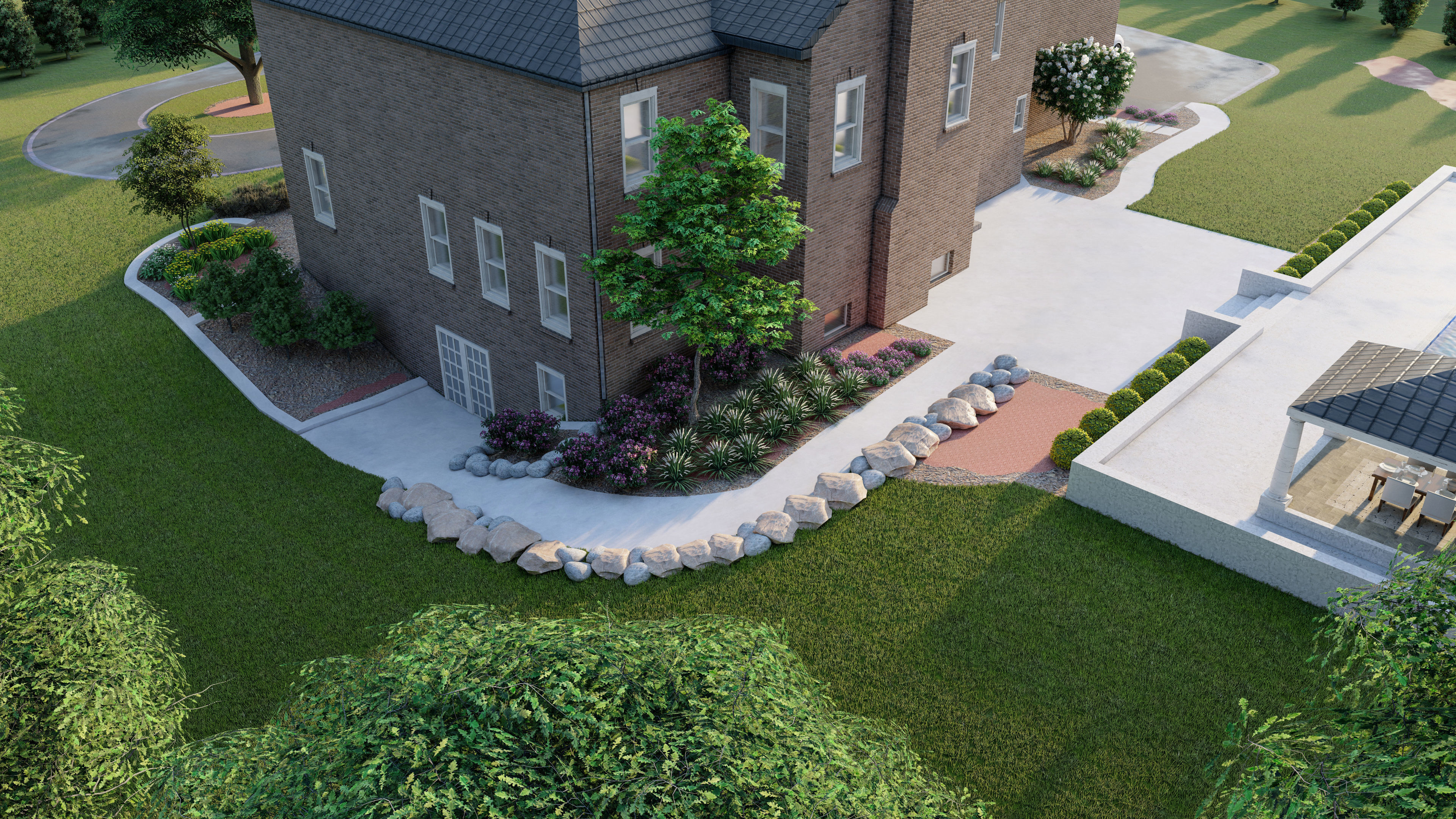 3d model residence landscape and design sketchup with lumion  3D model_8