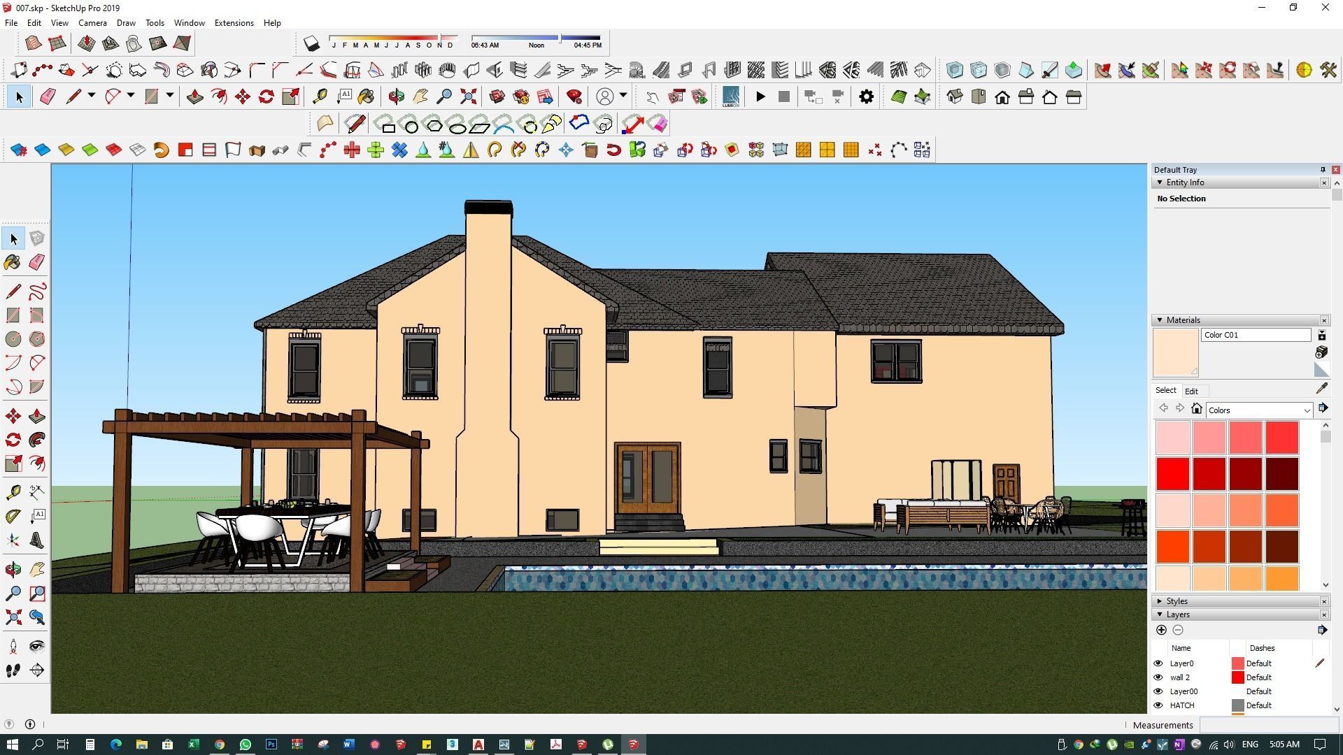 3d model residence landscape and design sketchup with lumion  3D model_11
