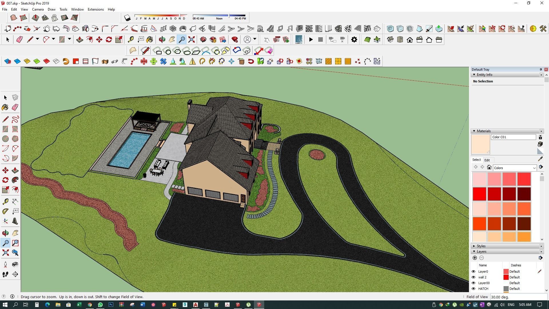 3d model residence landscape and design sketchup with lumion  3D model_15