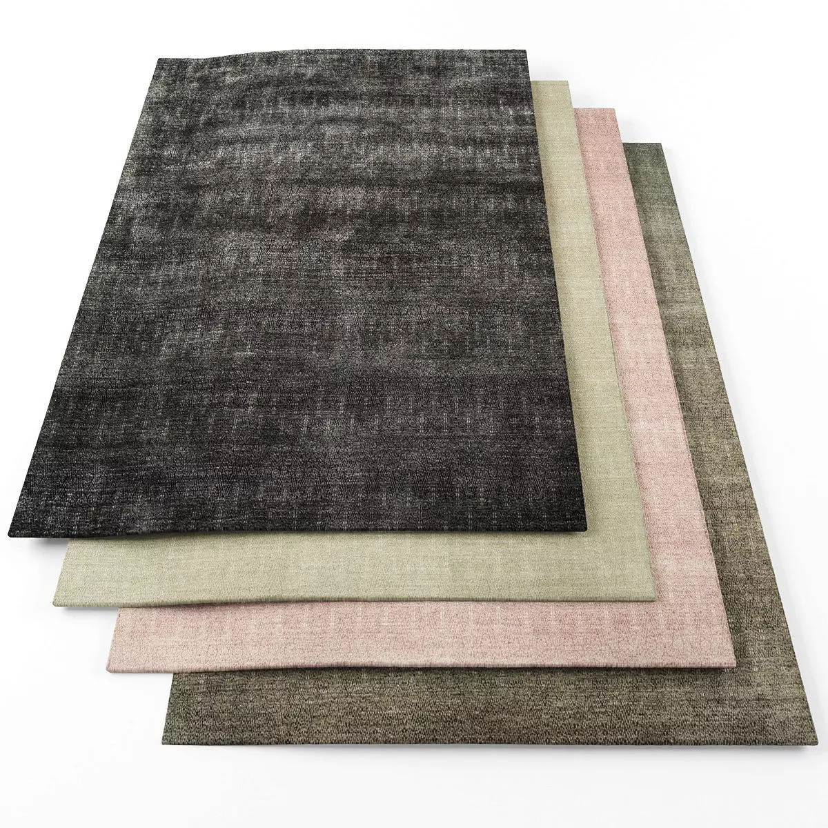 Rugs-818 three rugs Low-poly 3D model_0