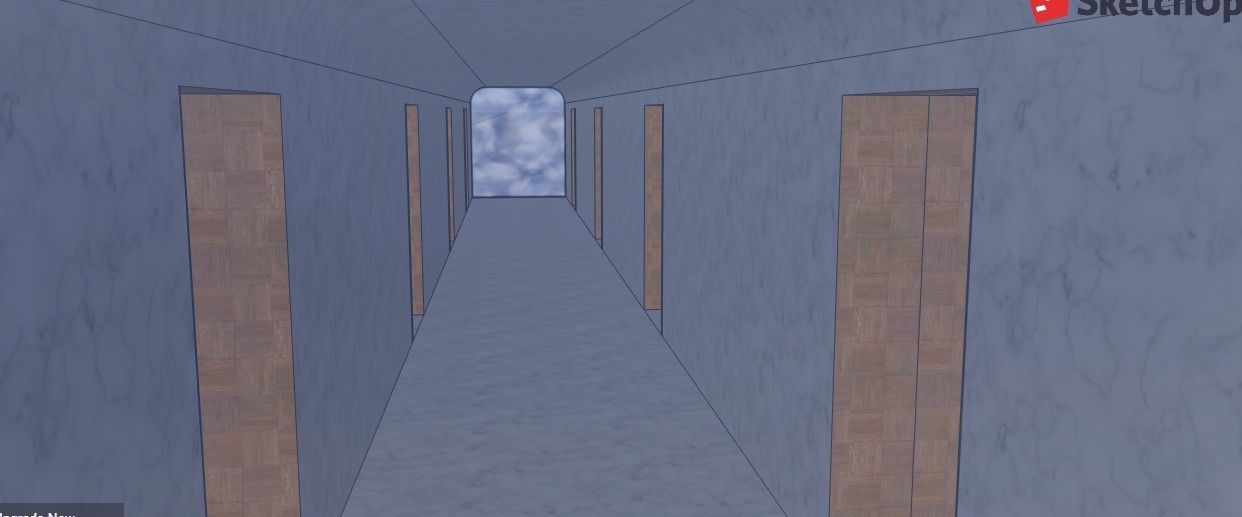 Wings modern house 3D model_8