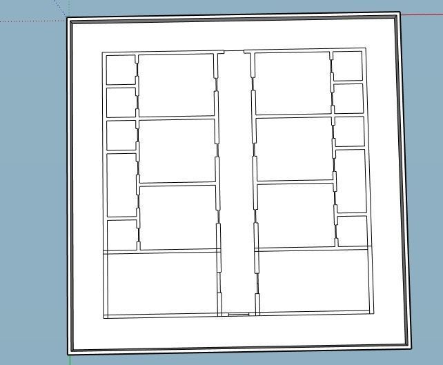 Wings modern house 3D model_19