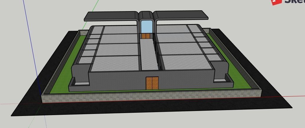 Wings modern house 3D model_20