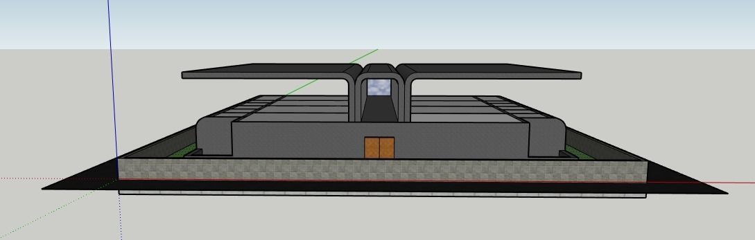 Wings modern house 3D model_23