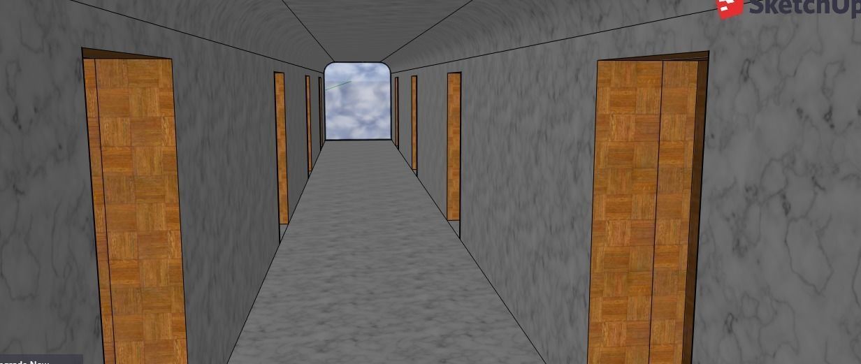 Wings modern house 3D model_9