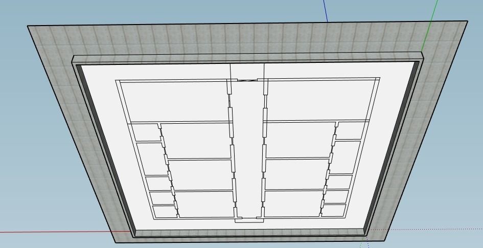 Wings modern house 3D model_4
