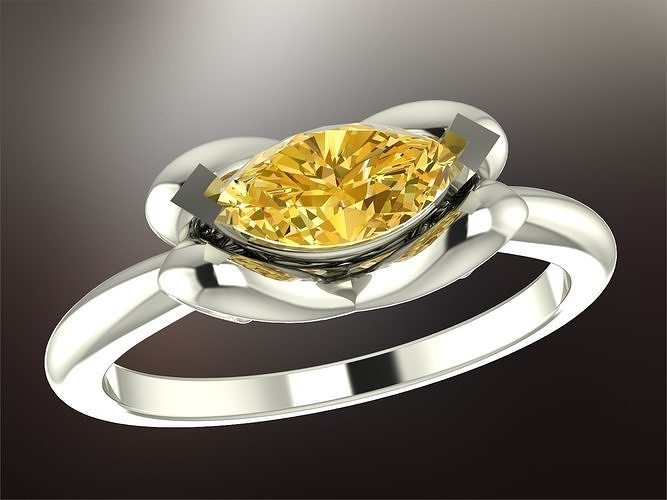 Ring boutique Marquis 1 3D print model