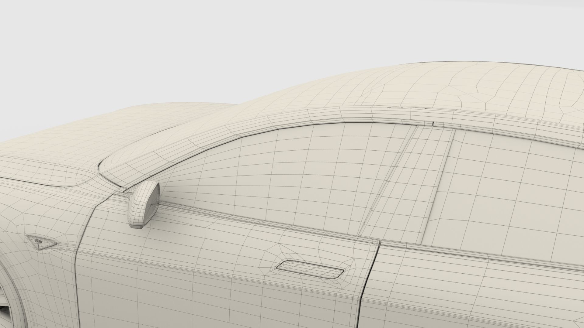 Tesla Model S 2016 Red with Chassis 3D model_34