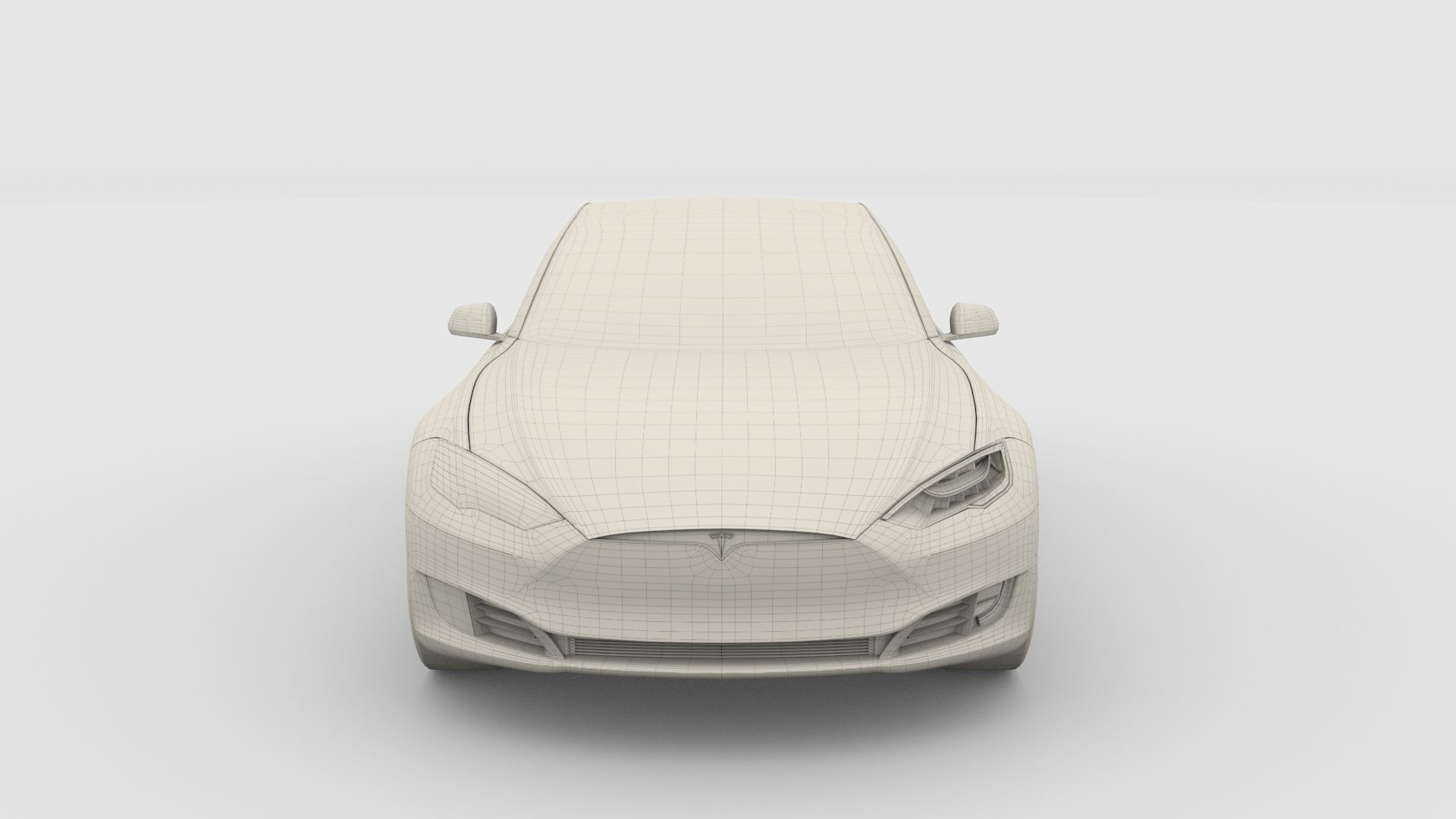 Tesla Model S 2016 Red with Chassis 3D model_28