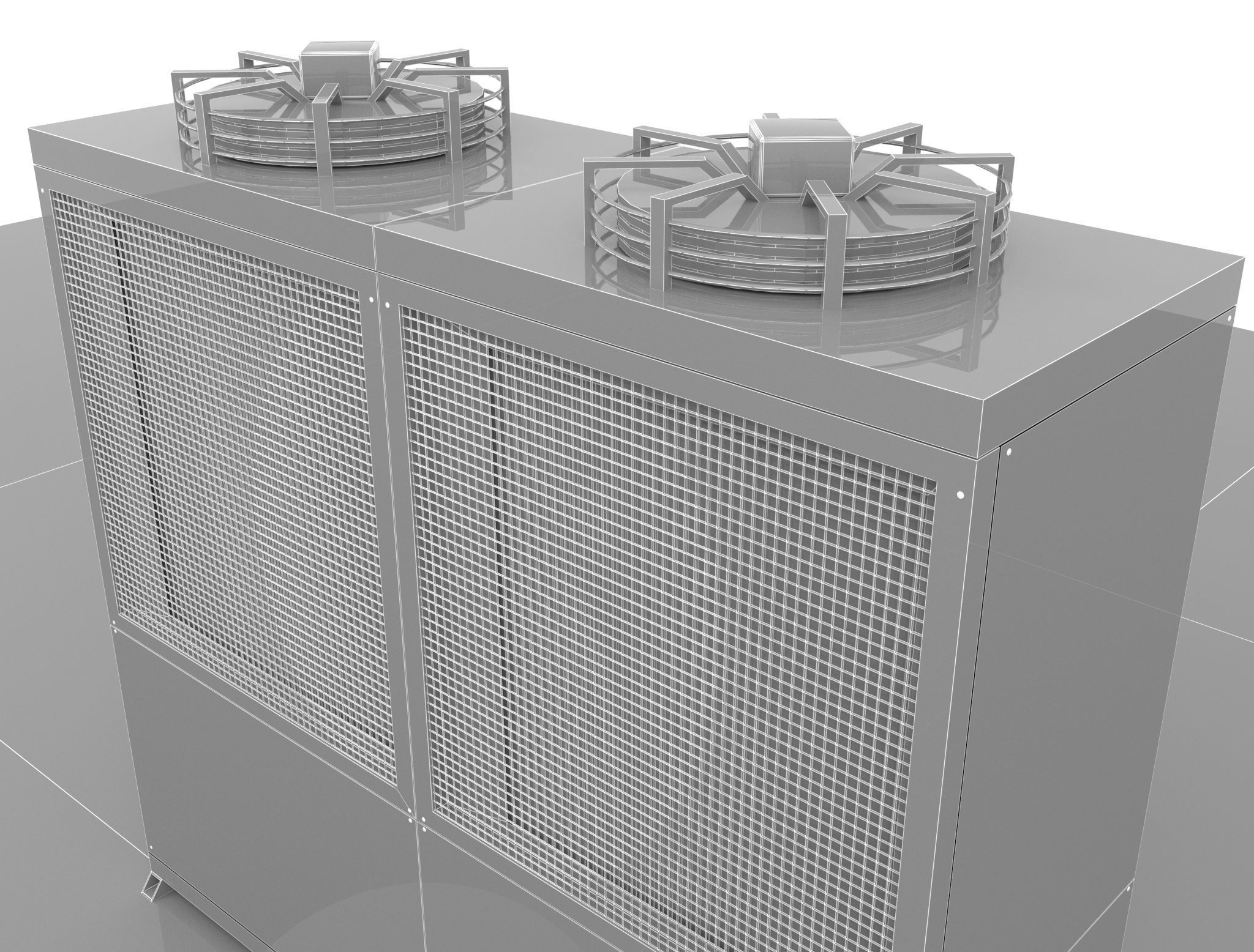 Unit Compressor Condensing 3D model_9