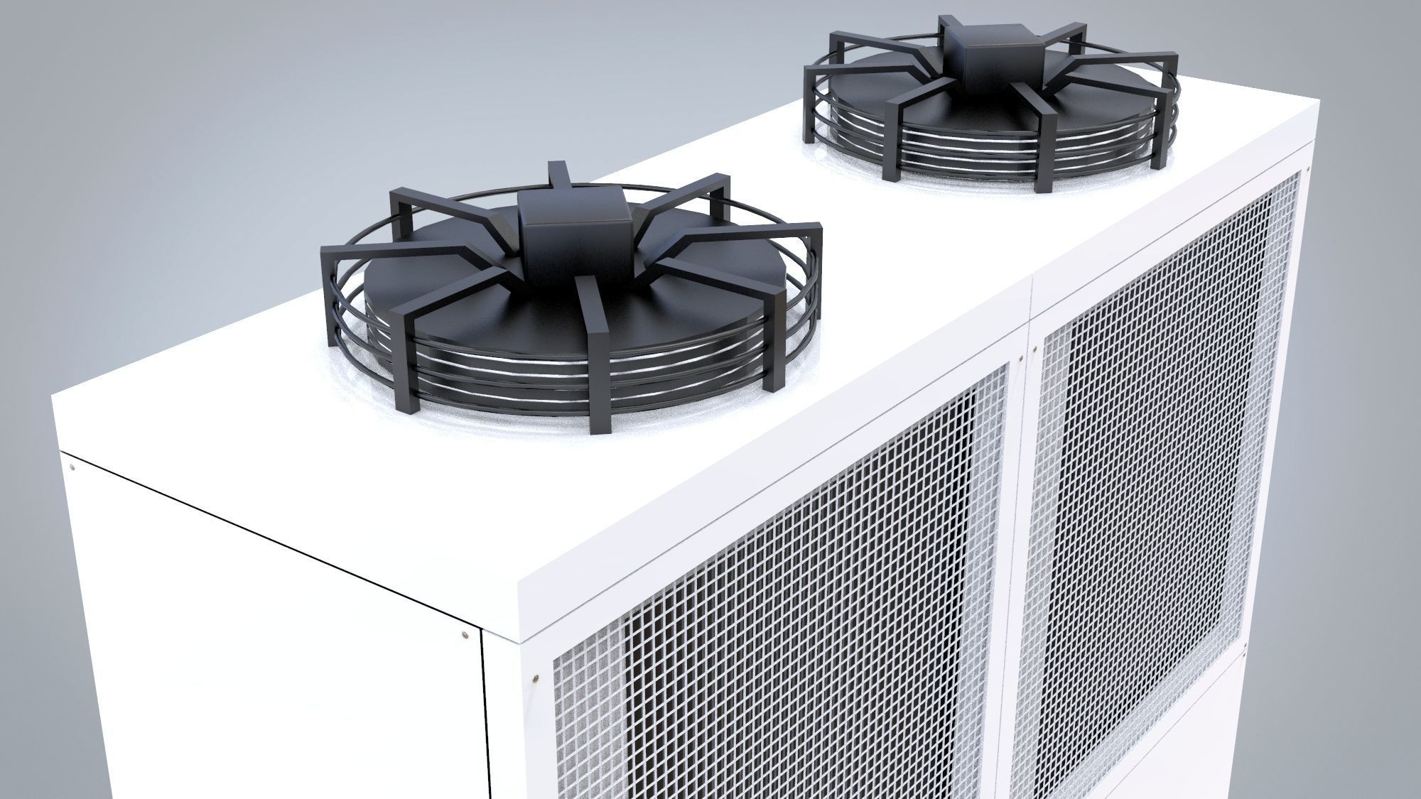 Unit Compressor Condensing 3D model_1