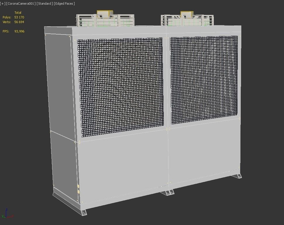 Unit Compressor Condensing 3D model_11