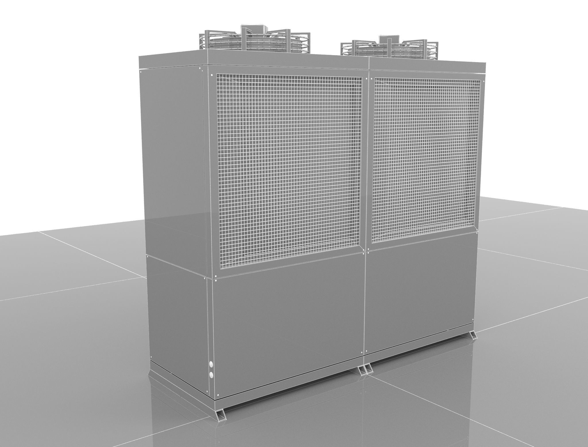 Unit Compressor Condensing 3D model_10