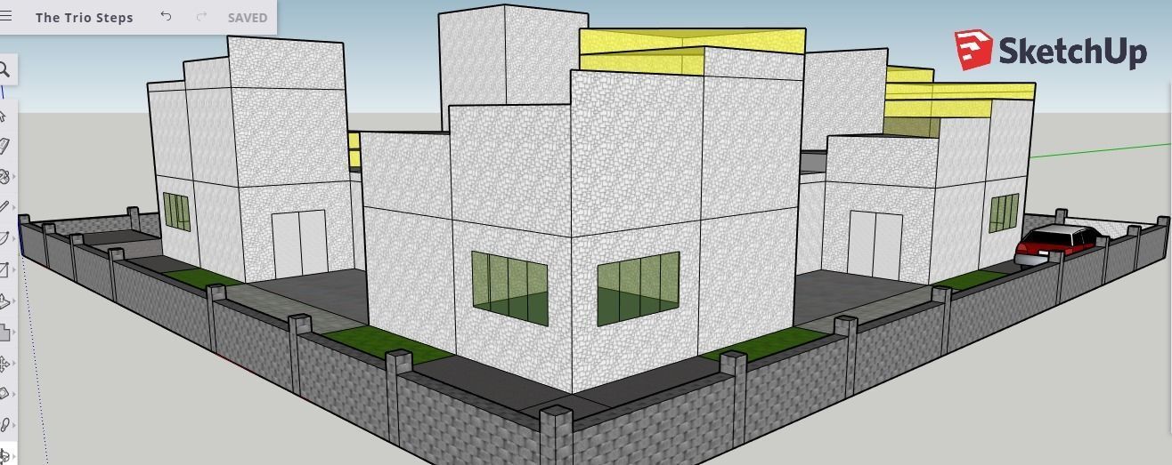 The Trio Steps 3D model_4