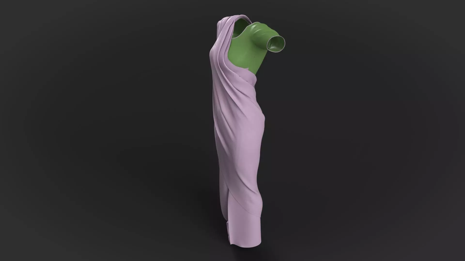 3 d Sari Model Indian Traditional 3D model_17