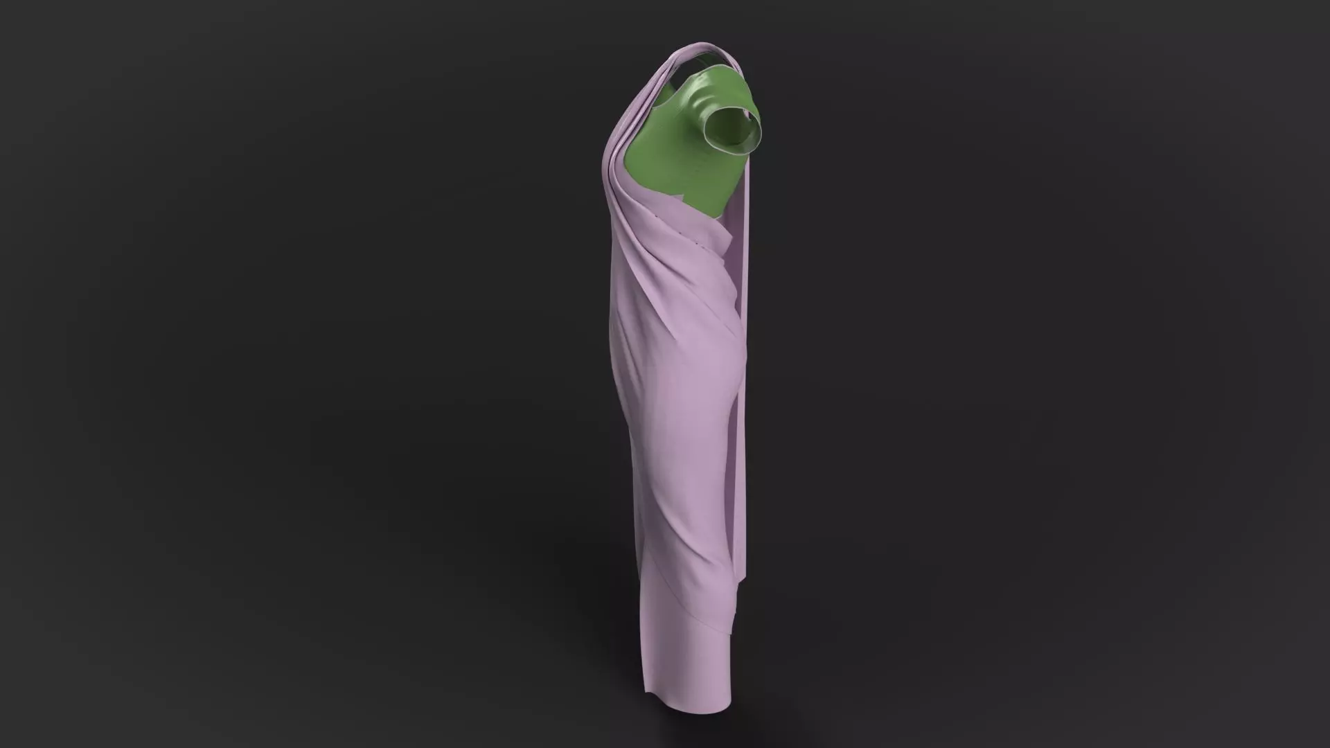 3 d Sari Model Indian Traditional 3D model_16