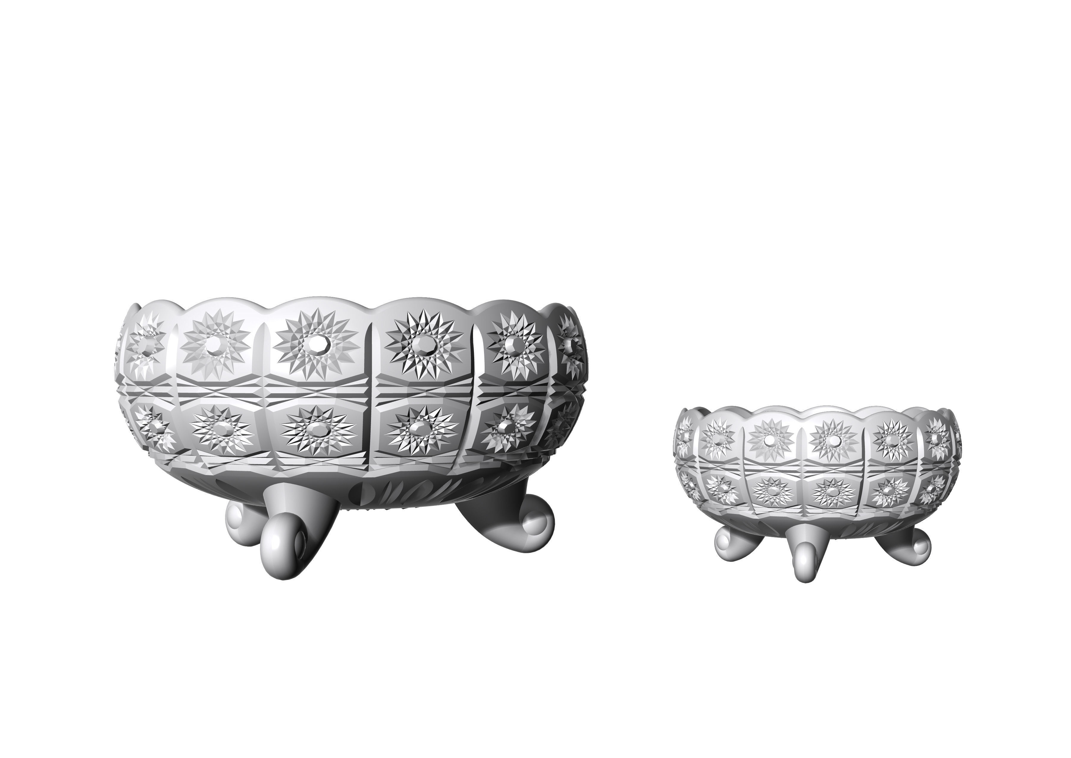 decoration glass set 3D print model_7