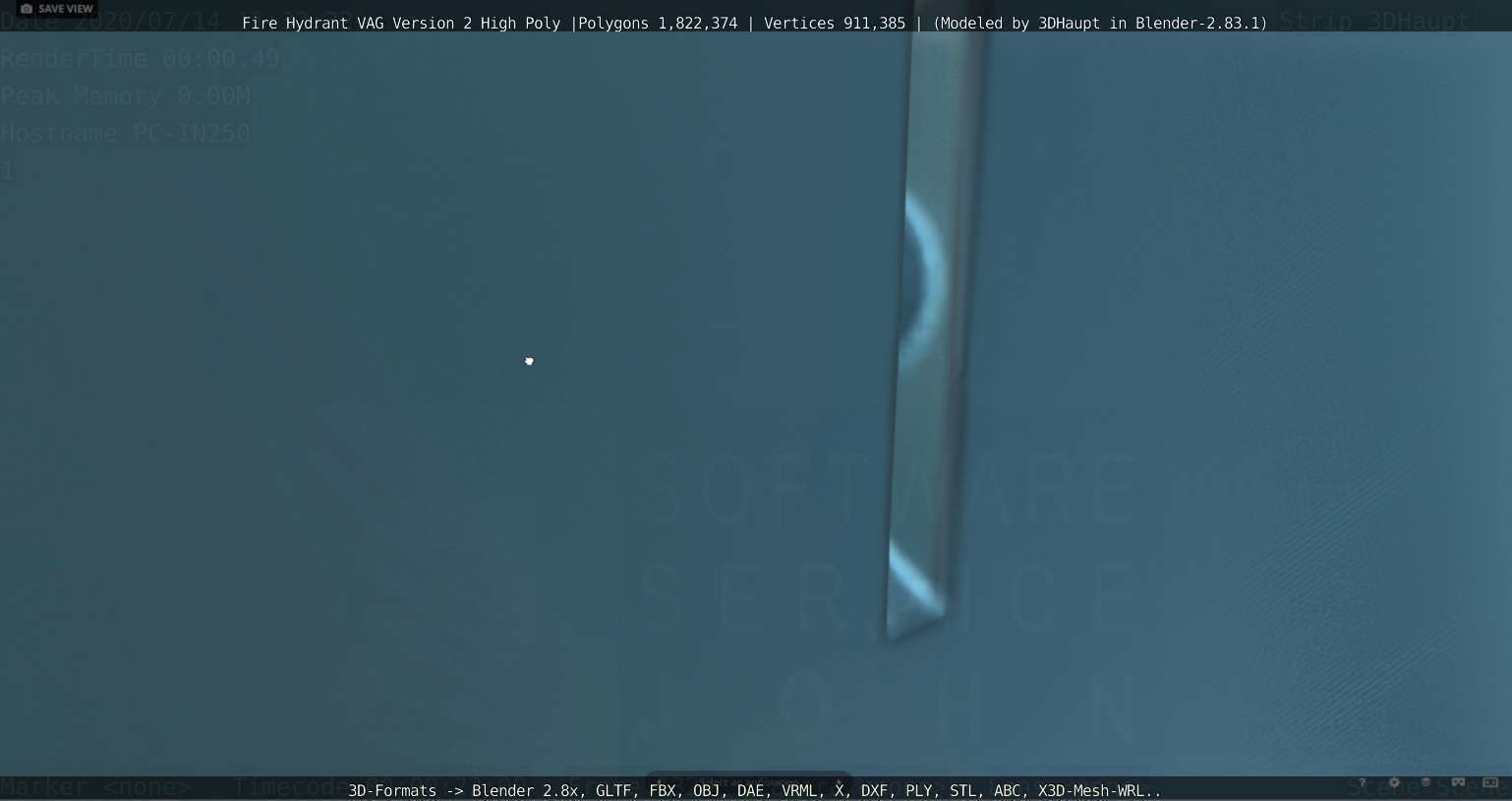 Fire Hydrant VAG -2- High-Poly Version 3D model_54