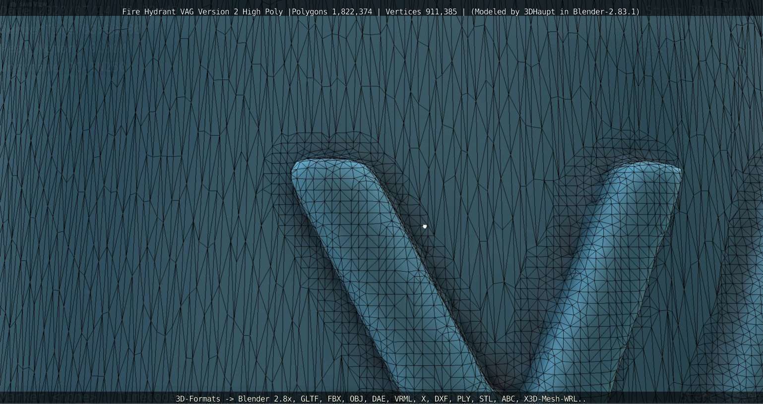 Fire Hydrant VAG -2- High-Poly Version 3D model_82