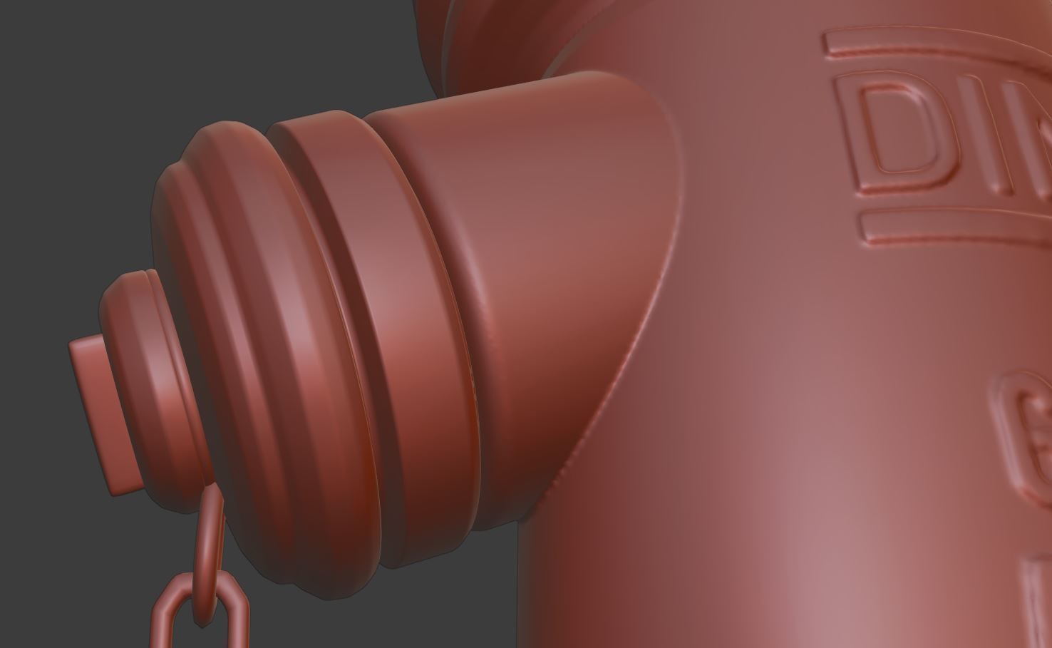 Fire Hydrant VAG -2- High-Poly Version 3D model_4