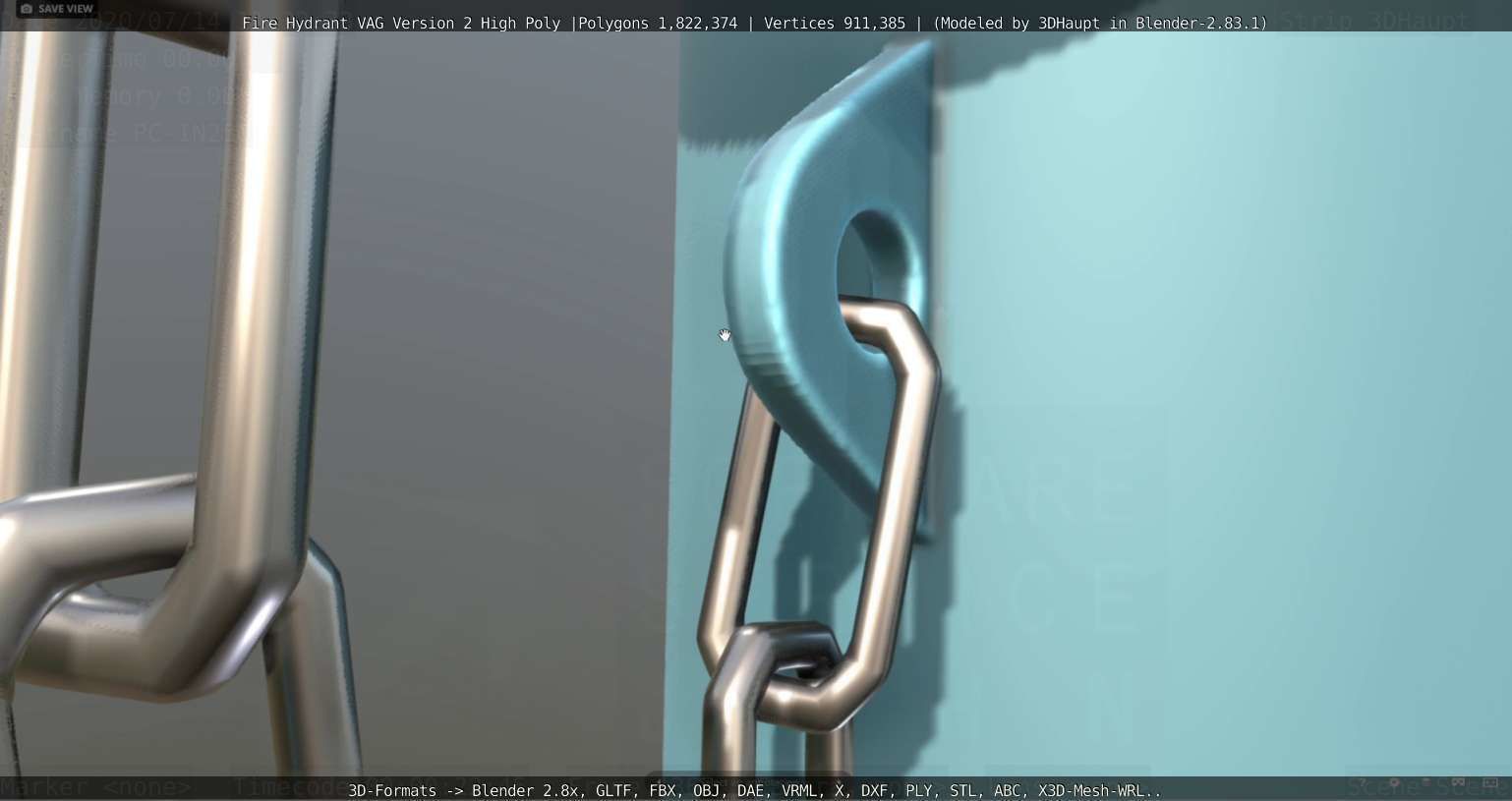 Fire Hydrant VAG -2- High-Poly Version 3D model_55