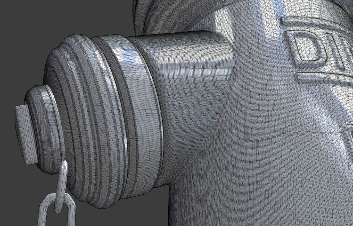 Fire Hydrant VAG -2- High-Poly Version 3D model_5