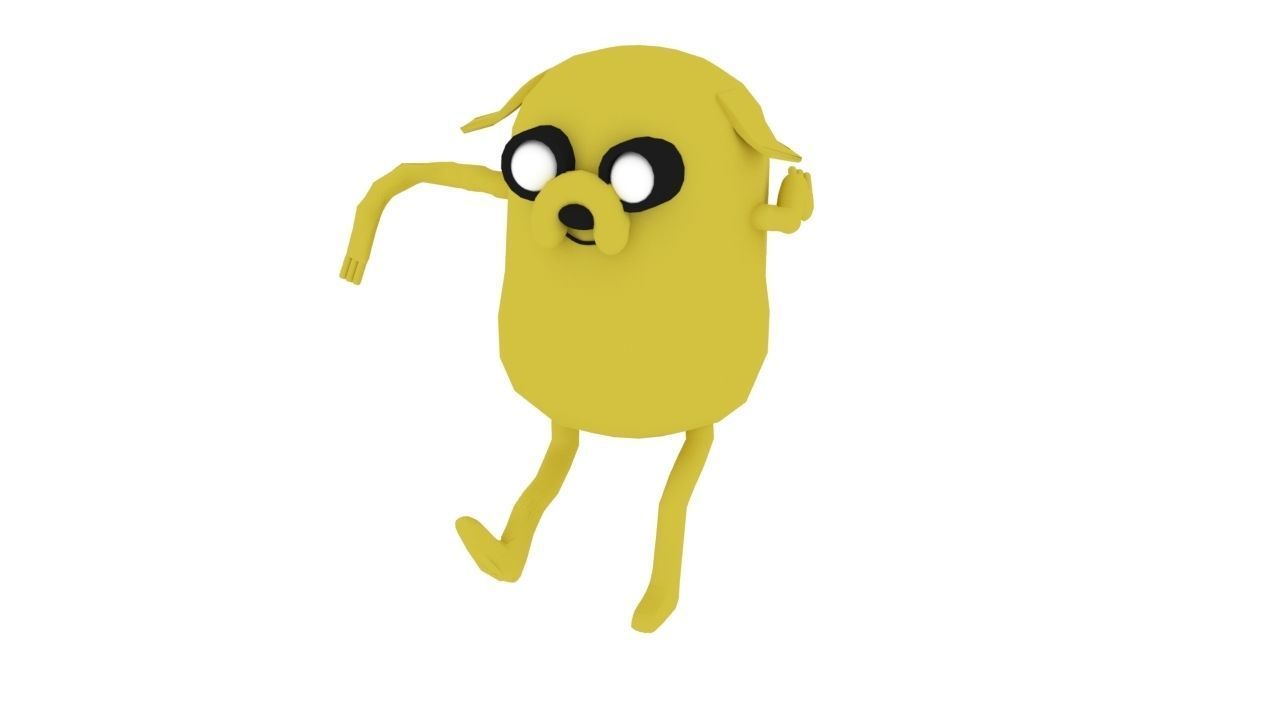 Jake The Dog  Free low-poly 3D model_4