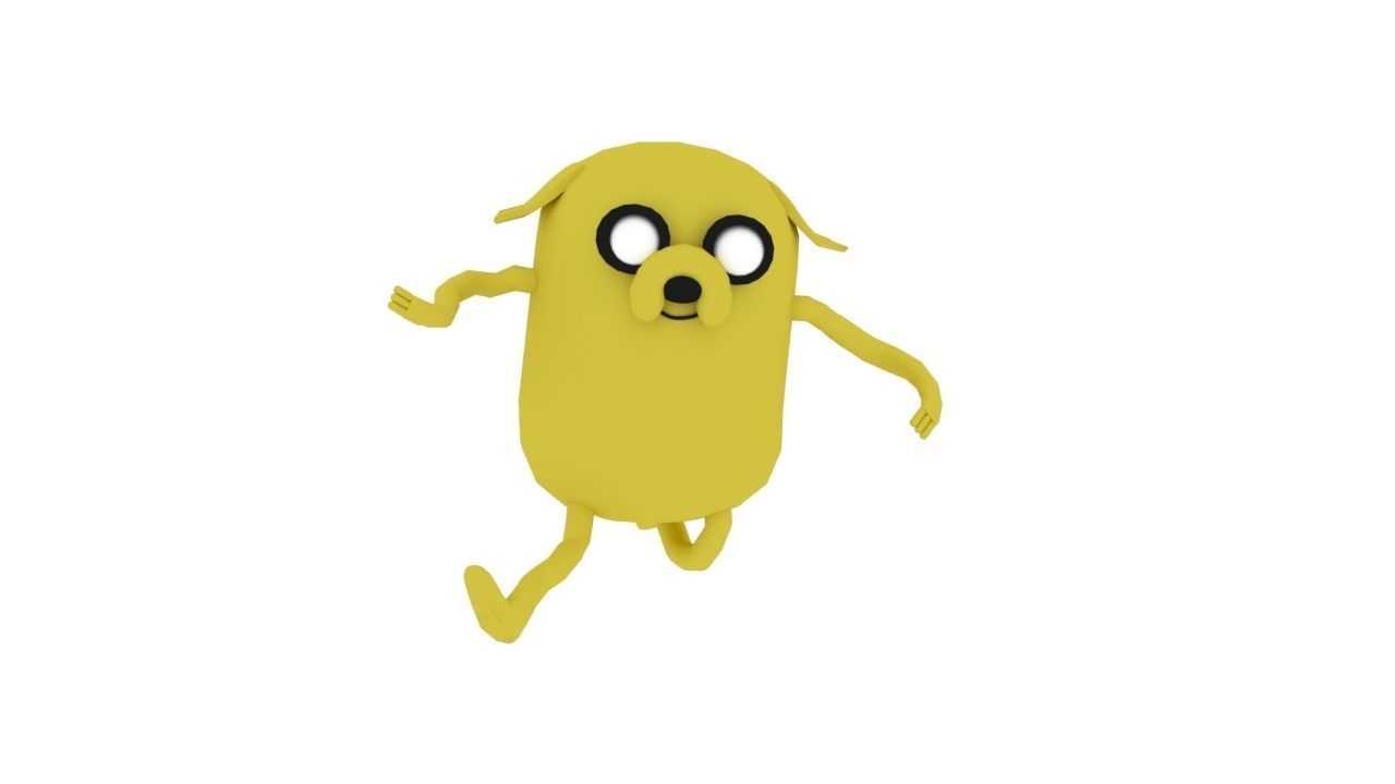 Jake The Dog  Free low-poly 3D model_8