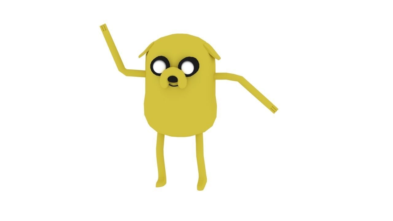 Jake The Dog  Free low-poly 3D model_1