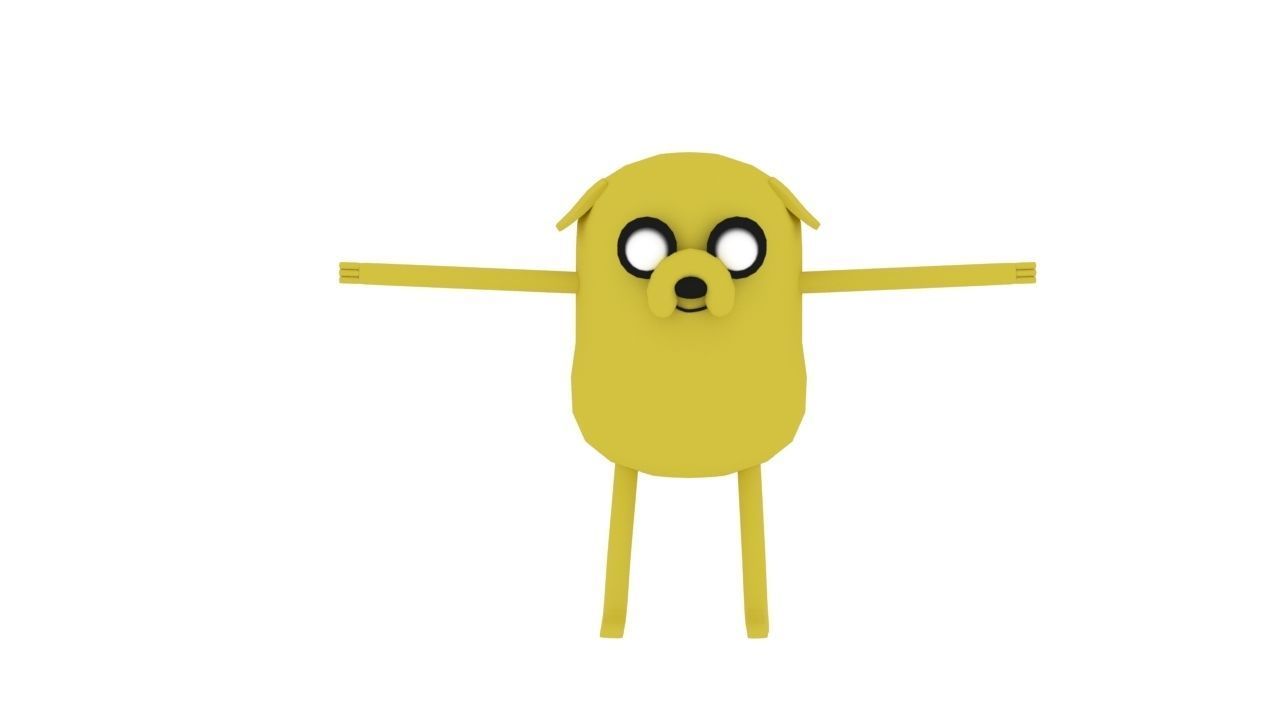 Jake The Dog  Free low-poly 3D model_2