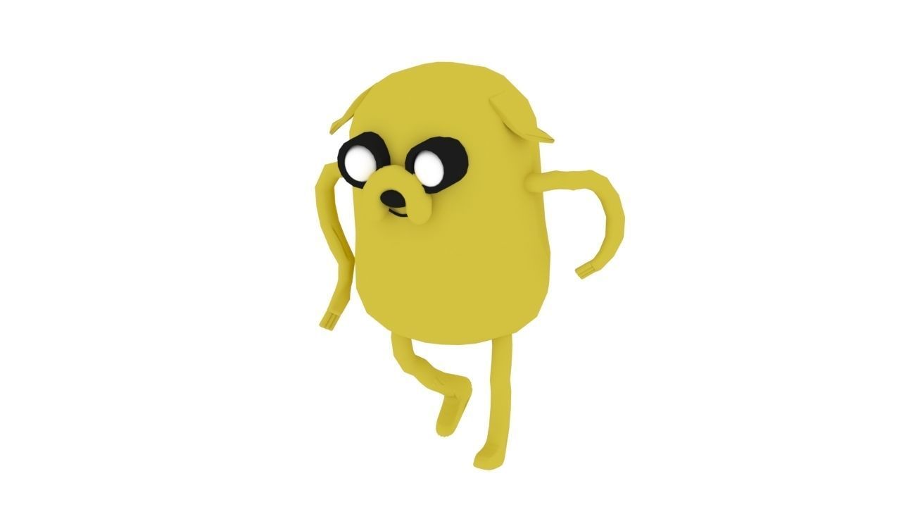 Jake The Dog  Free low-poly 3D model_10