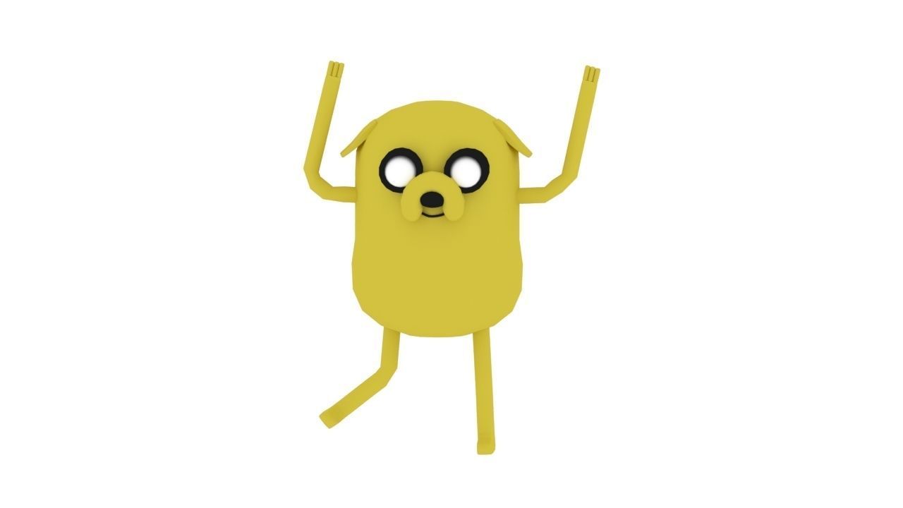 Jake The Dog  Free low-poly 3D model_0