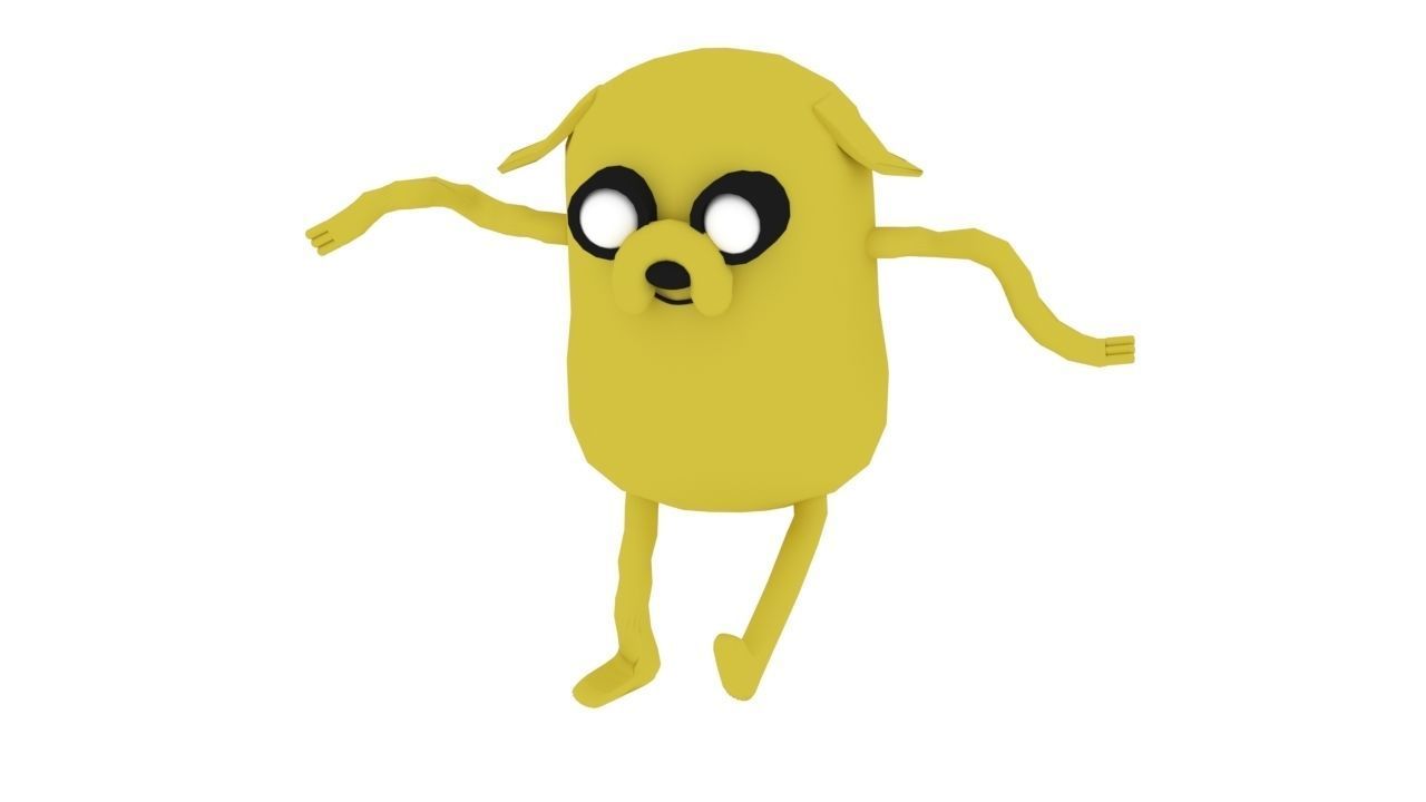 Jake The Dog  Free low-poly 3D model_5